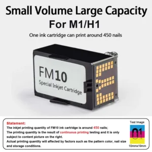 FM10 Ink Cartridge Repleacement for O'2NAILS Nail Printer M1/H1